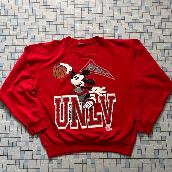 Disney Other - Vintage Mickey Mouse UNLV basketball crewneck